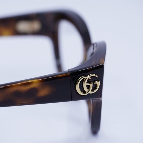Gucci GG1598O 002 Eyeglasses Havana 51mm Cat Eye Frame - Picture 6 of 11